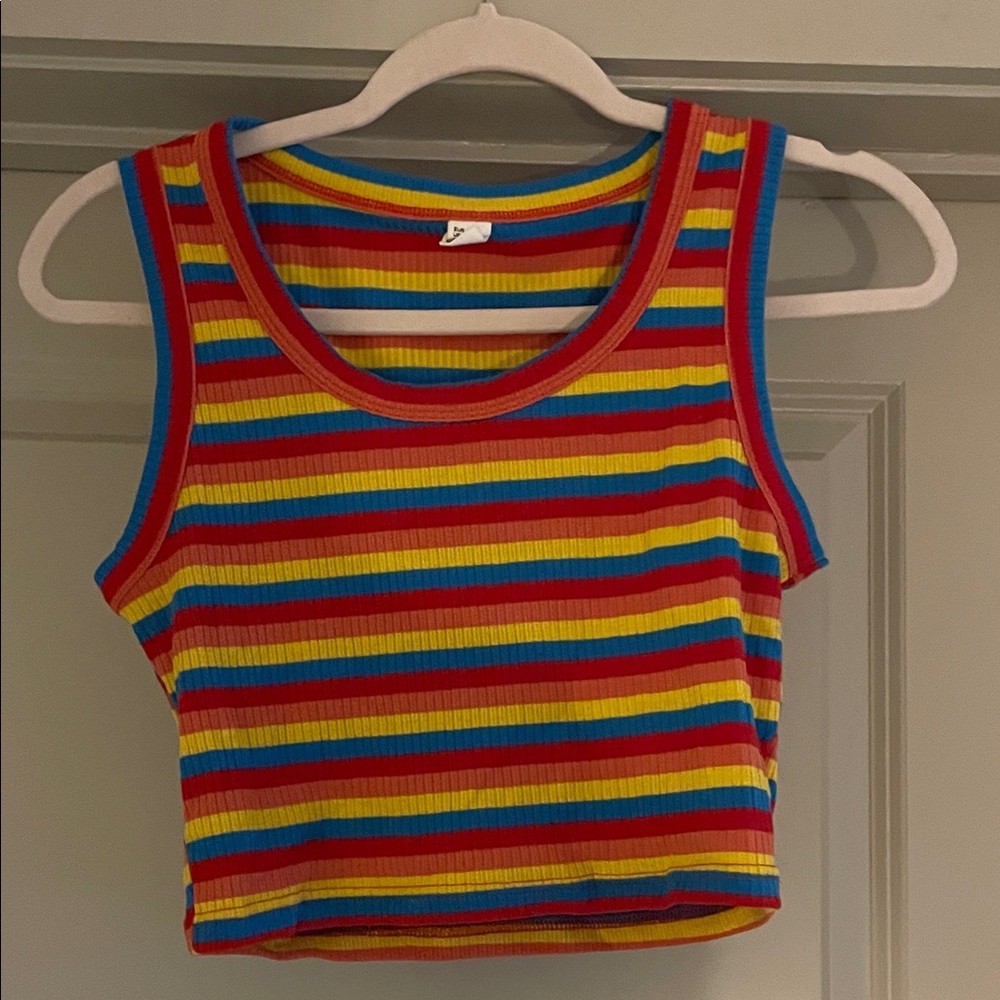 Colorful Striped Tank Top